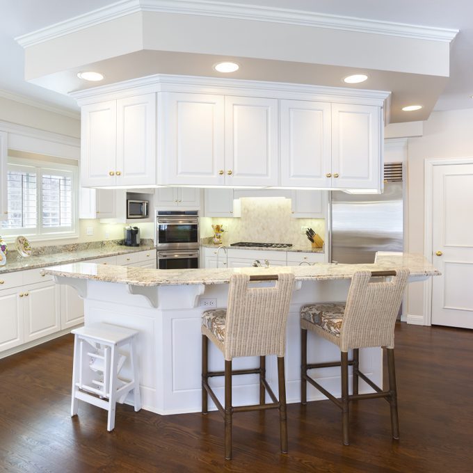 Modern Kitchen with Recessed Lighting